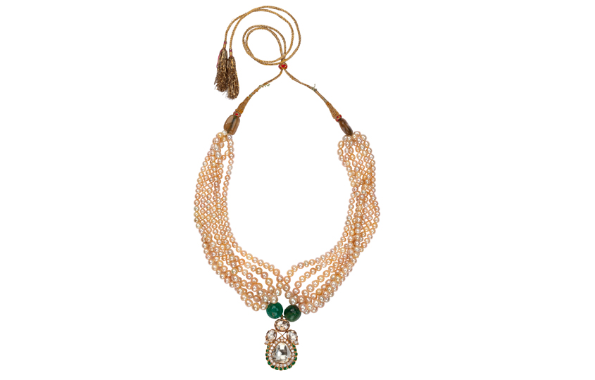 Индийское ожерелье, сделанное из жемчуга Персидского залива. Индия. Ок. 1900   