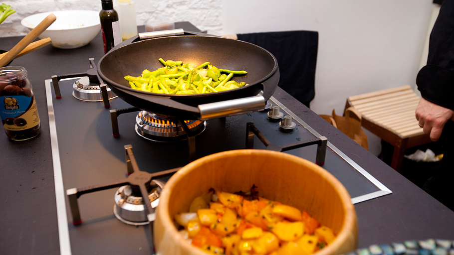 The food for Cosmotheca Dinner Party was prepared from farm products.