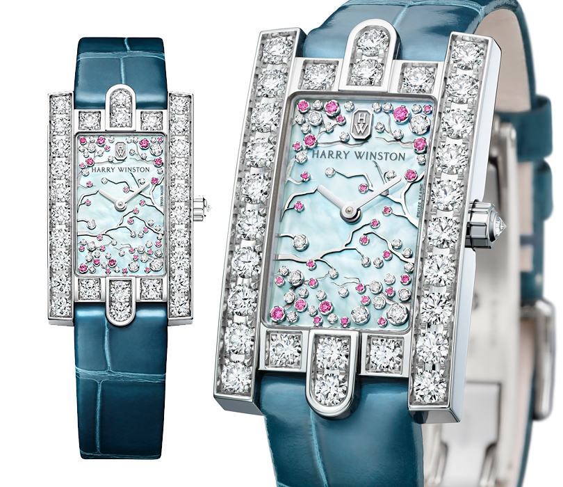 Часы & Караты: вишневая поэзия Harry Winston — часы Avenue Classic Cherry Blossom