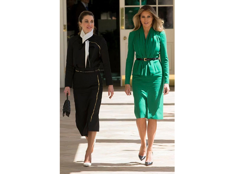 Встреча на высшем уровне: Мелания Трамп и королева Иордании Рания посетили школу для девочек в Вашингтоне