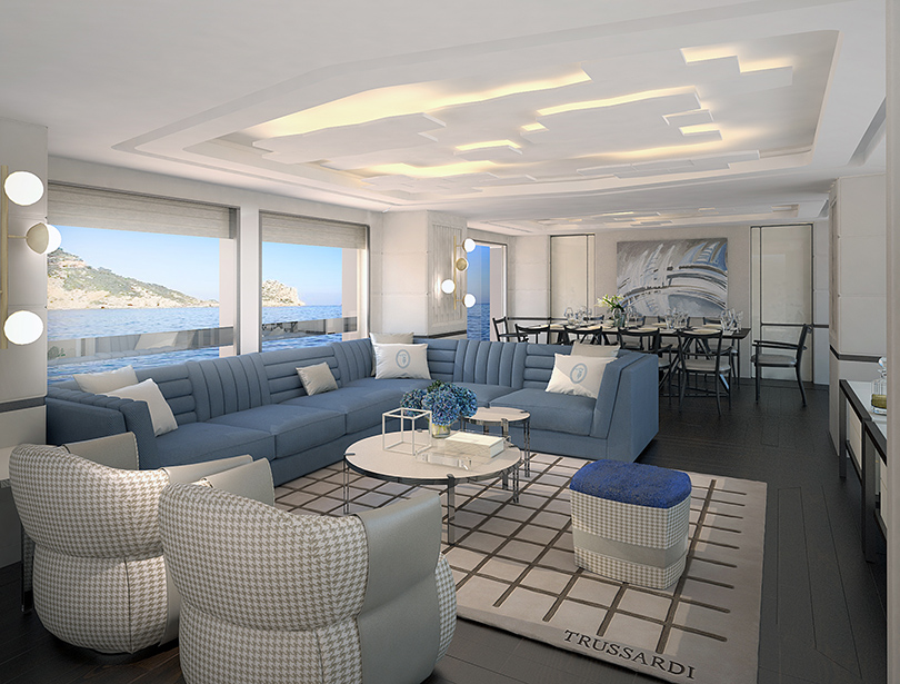 Дизайн & Декор: дом моды Trussardi разработал интерьер для яхт Dynamiq