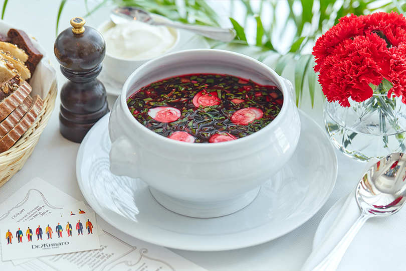 В своей тарелке: холодные супы в ресторанах Москвы. Dr. Живаго