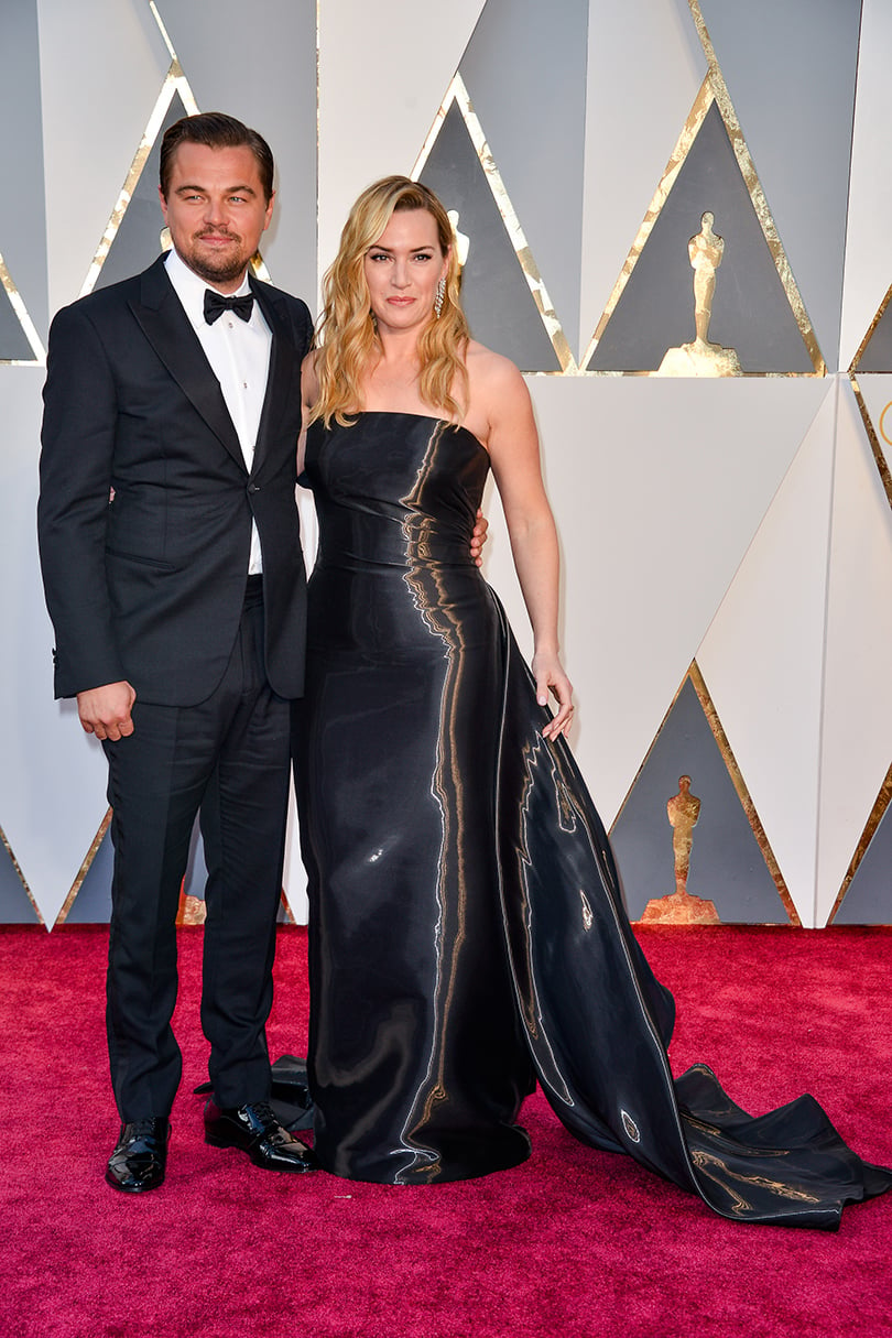 Звездные пары на церемонии вручения кинонаград «Оскар-2016»: Леонардо Ди Каприо и Кейт Уинслет