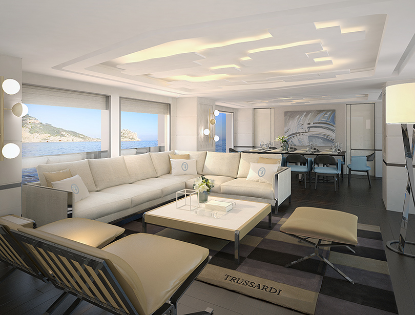 Дизайн & Декор: дом моды Trussardi разработал интерьер для яхт Dynamiq