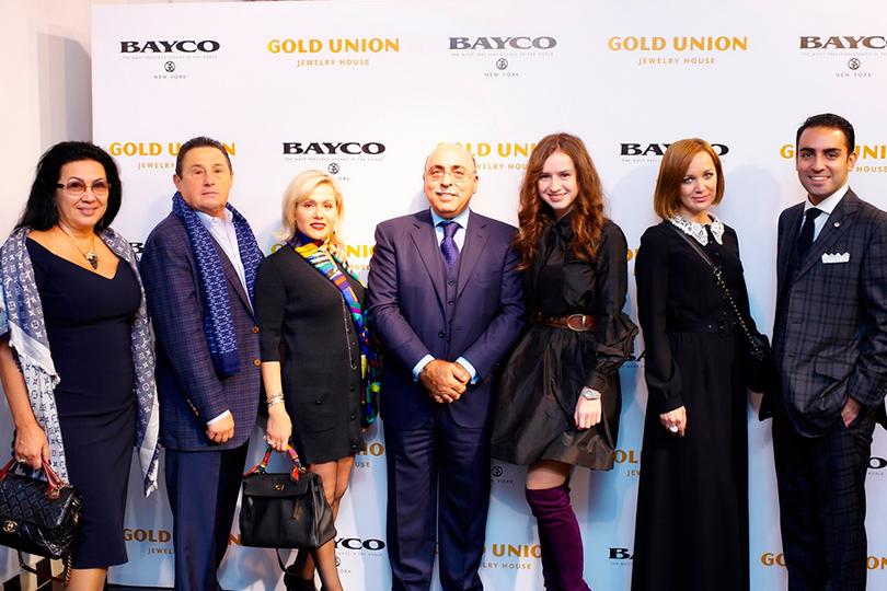 Bayco — известный ювелирный бренд появился в России, Морис Хаджибей (в центре) и гости презентации 