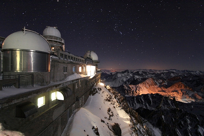 Идея для путешествия: астрономические обсерватории, в которые открыт доступ туристам. Обсерватория Пик-дю-Миди, Франция, высота 2877 метров