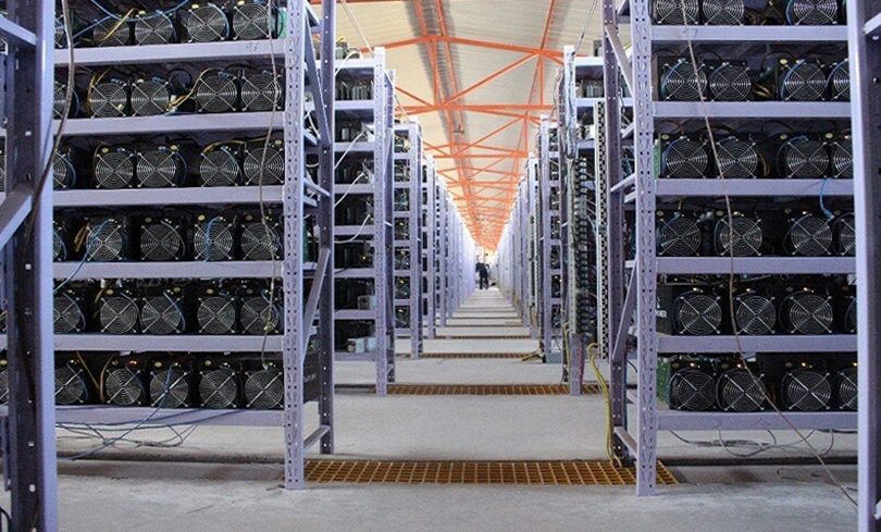 A typical large-scale Bitcoin mine