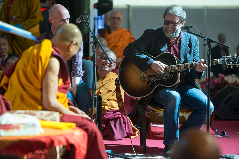 Далай-Лама с Борисом Гребенщиковым