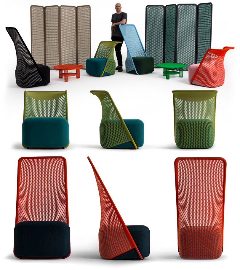 Стулья-ширмы лондонской дизайн-студии Layer, созданные для легендарного бренда Moroso