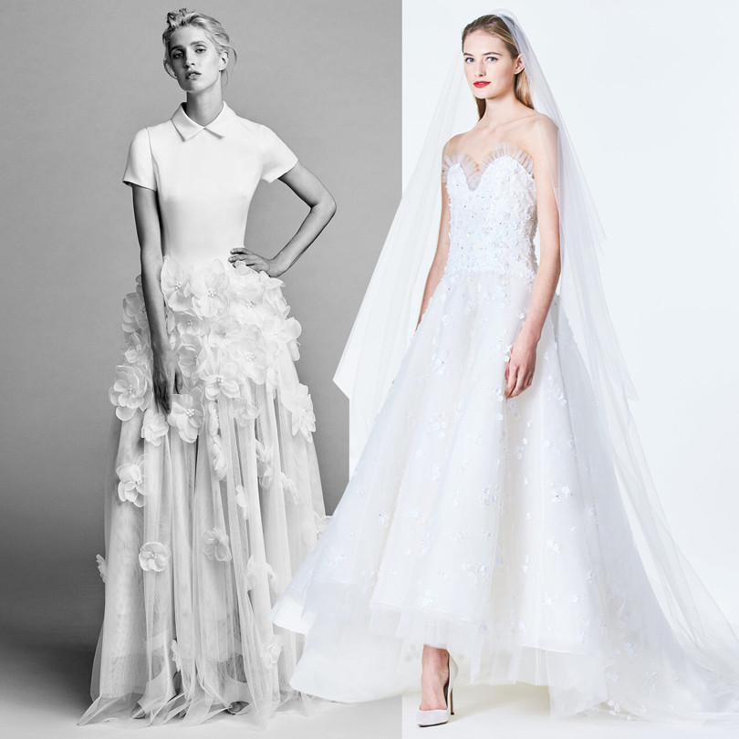 Wedding & More: 6 актуальных трендов с Недели свадебной моды в Нью-Йорке. Платья Viktor & Rolf, Carolina Herrera