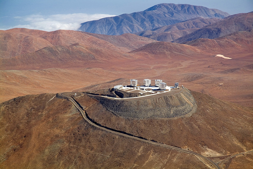 Идея для путешествия: астрономические обсерватории, в которые открыт доступ туристам. Паранальская обсерватория, Чили, высота 2635 метров