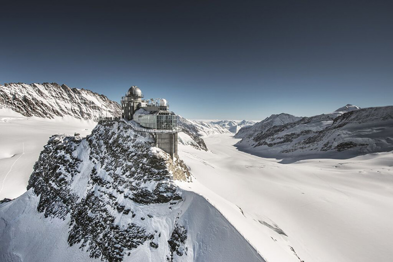Идея для путешествия: астрономические обсерватории, в которые открыт доступ туристам. Обсерватория «Сфинкс», Швейцария, высота 3571 метр