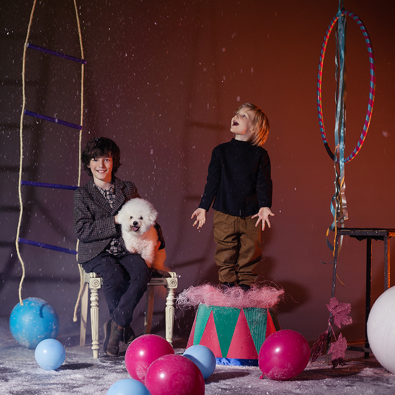 Posta Kids Club: на арене цирка — специальная новогодняя съемка Posta-Magazine