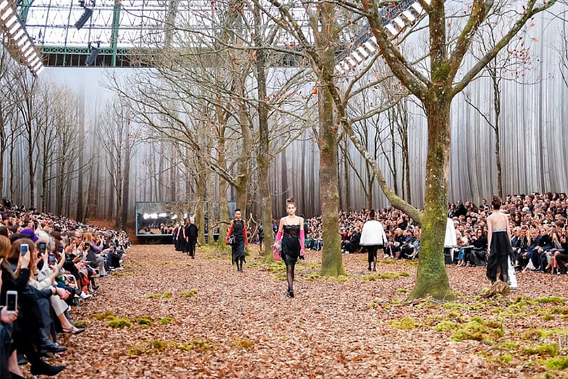 Зачарованный лес и его обитатели на показе Chanel