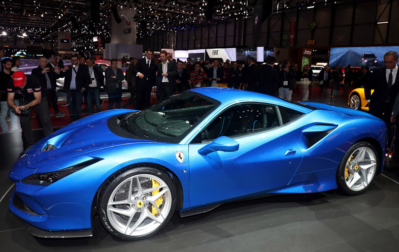 Cars with Jan Coomans. Geneva International Motor Show 2019. Ferrari F8 Tributo