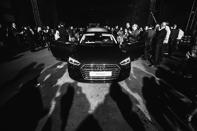 Световое 3D-шоу в честь российской премьеры Audi A5 и S5 Coupé