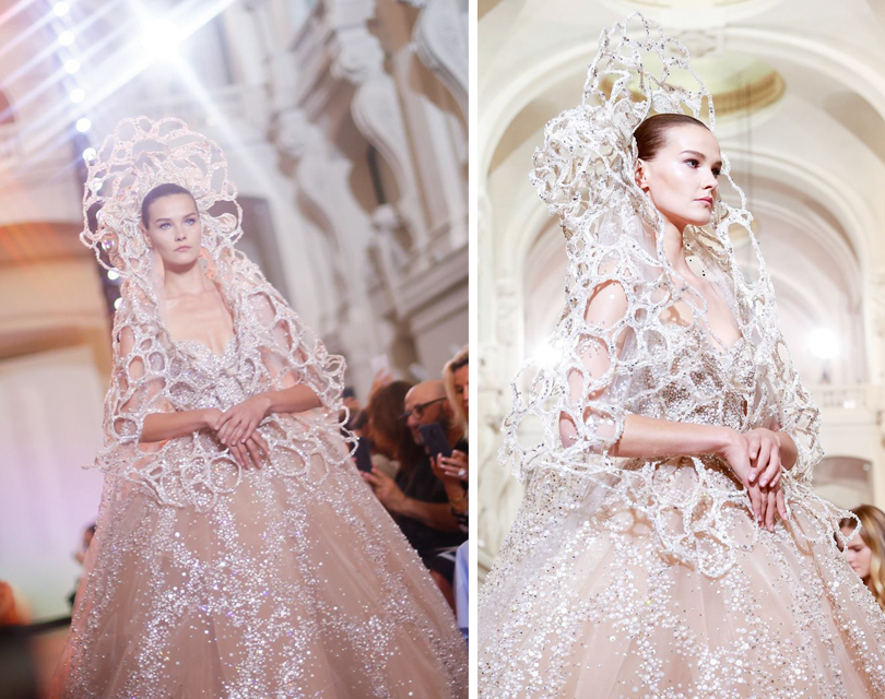 Фото дня: свадебное платье на шоу Elie Saab Couture произвело фурор