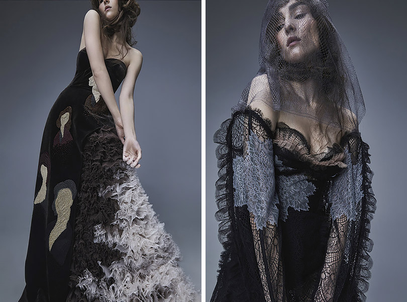 Переосмысление творчества Модильяни в дебютной коллекции Ruban Haute Couture