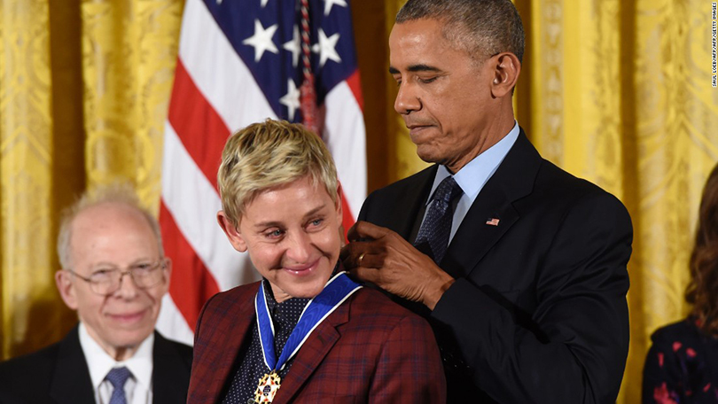 Women in Power: Эллен Дедженерес получила от Барака Обамы медаль Свободы