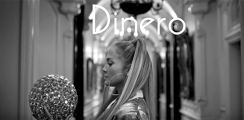 Фотоувеличение: Дженнифер Лопес в бриллиантах Tiffany & Co. в новом клипе Dinero