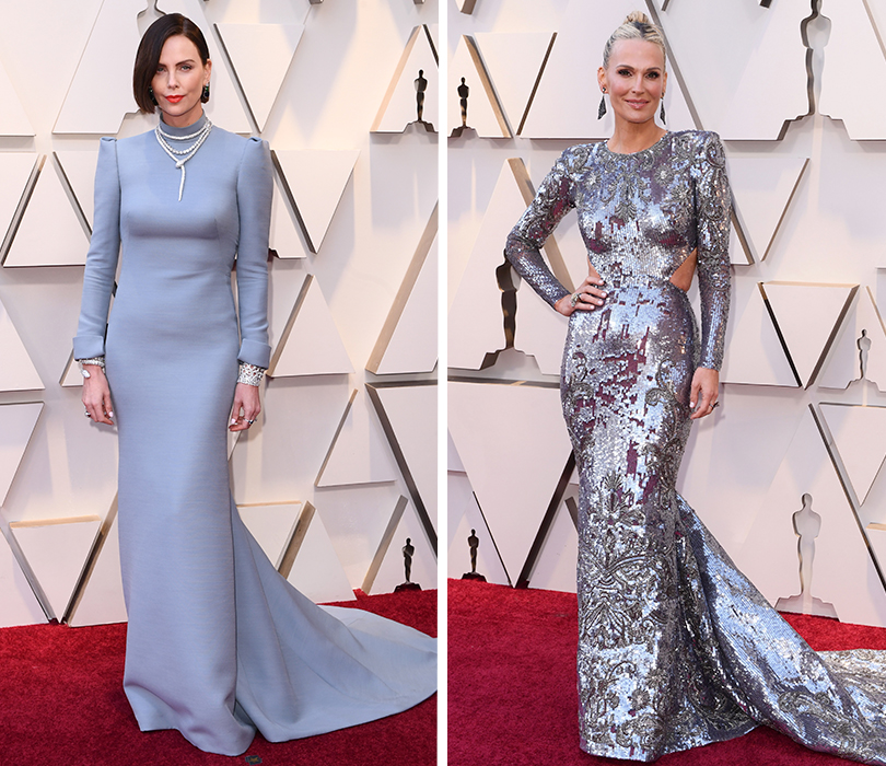 Лучшие образы ковровой дорожки церемонии «Оскар»-2019. Шарлиз Терон в Dior Couture. Молли Симс