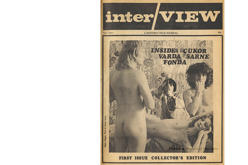 Обложка дебютного выпуска журнала, тогда называвшегося Inter/View, 1969 год