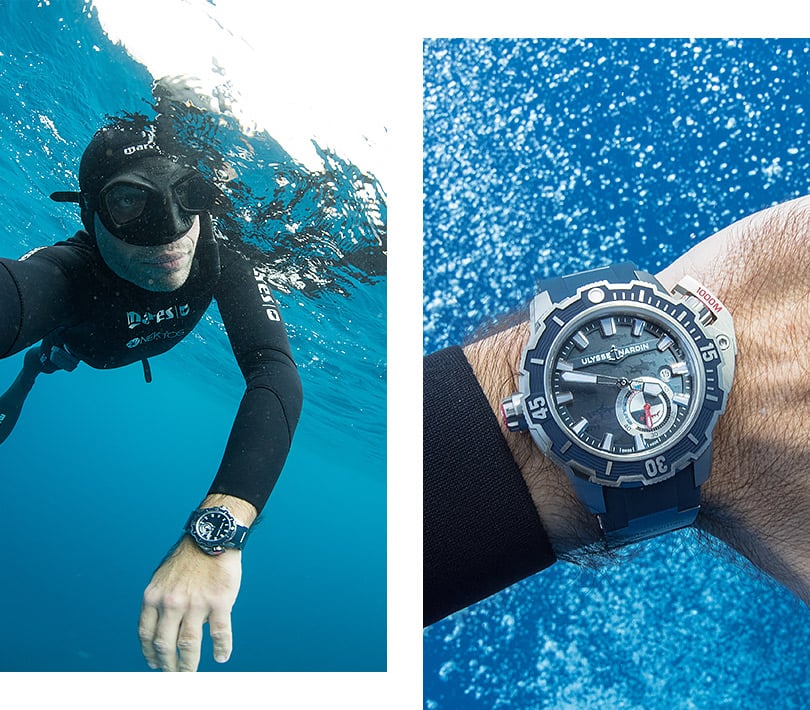 Мануфактура Ulysse Nardin объявляет о партнерстве со знаменитым подводным фотографом и фридайвером
