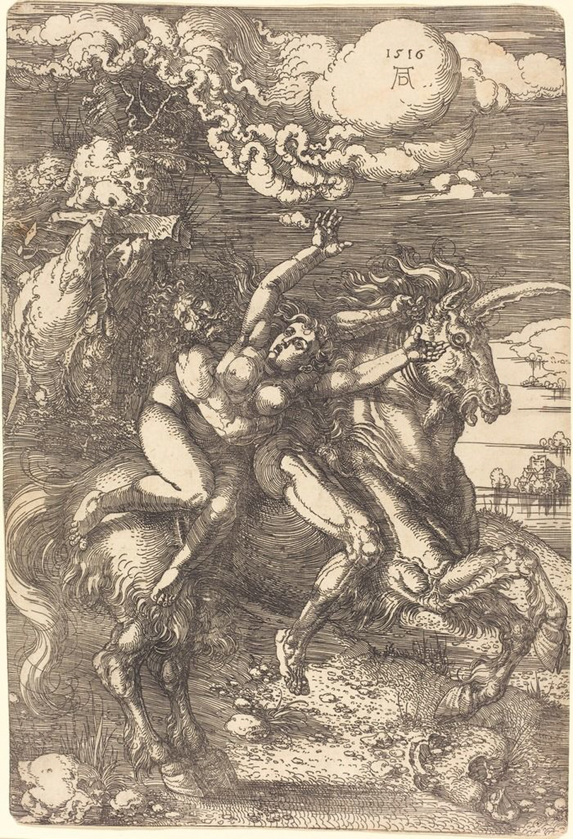 Альбрехт Дюрер, «Похищение на единороге», 1516