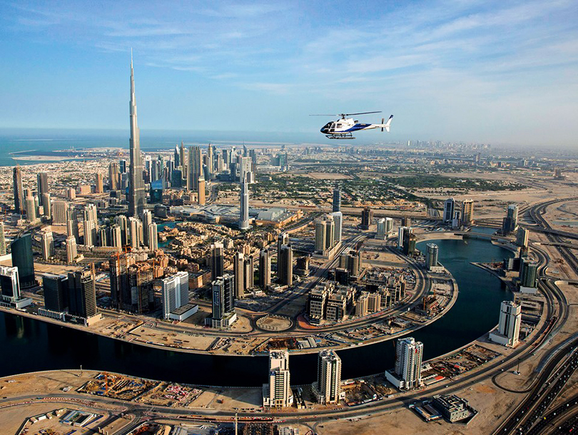 Город за 48 часов: Дубай, где есть все. Над городом на вертолете