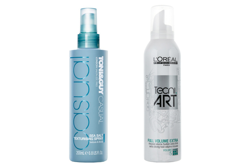 Пенка для укладки L’Oréal Professionnel Tecni Art Volume и спрей для волос с морской солью Toni & Guy Casual Sea Salt Texturising Spray