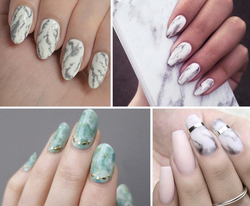 Уроки красоты с Евгенией Ленц: «голливудские» ногти — новый тренд. «Мраморное» покрытие