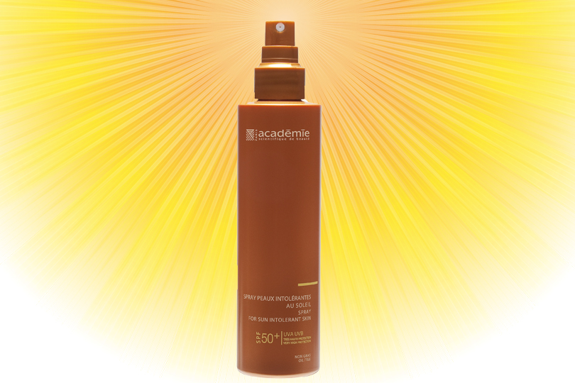 Солнцезащитный спрей для чувствительной кожи SPF 50 Spray Peaux Intolérantes, Académie