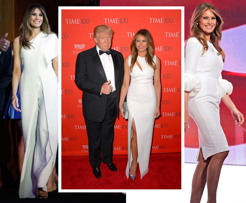 Star Look: Иванка VS Мелания Трамп: разбираем гардеробы любимых женщин президента. Белый — один из любимых цветов Мелании Трамп...