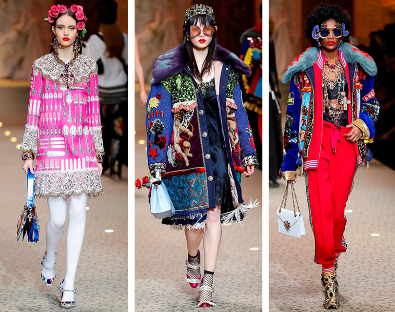 «Служение моде» Dolce & Gabbana и ностальгическое шоу Versace: самое интересное с Недели моды в Милане