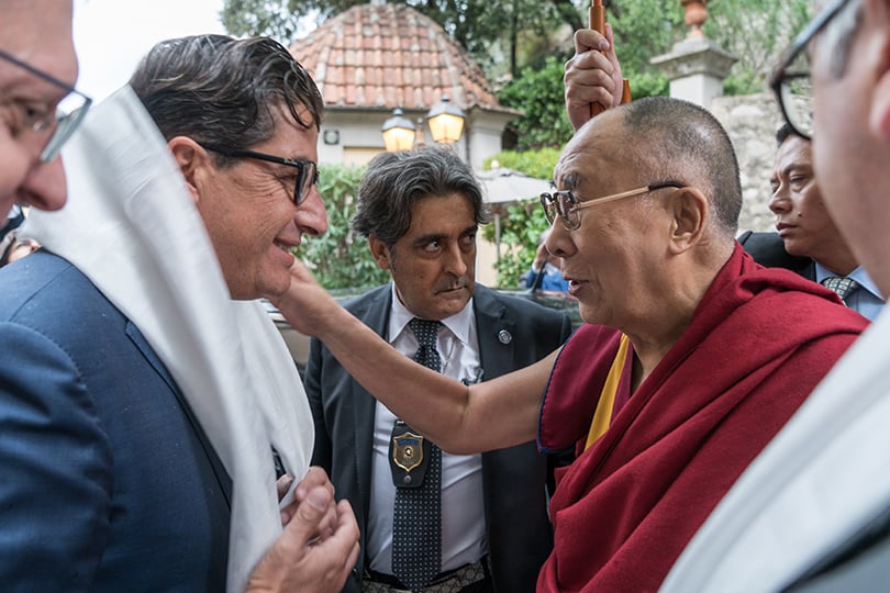 Далай-лама и Роберто Микьюлли