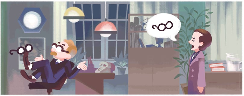 Праздничный логотип Google в честь 40-летия фильма «Служебный роман»