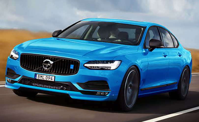 Rendered image of what a possible S90 polestar will probably look like